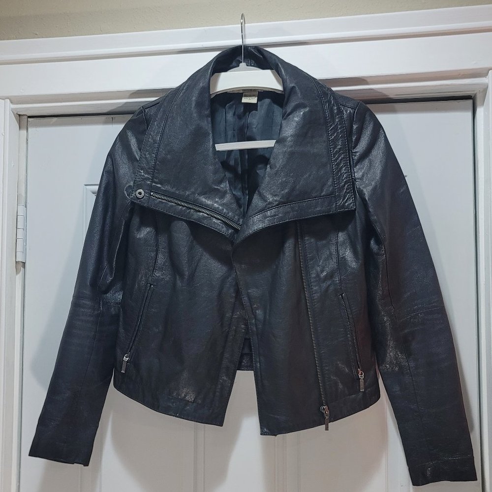 Rezrekshn by Esther Chen Black Leather Jacket